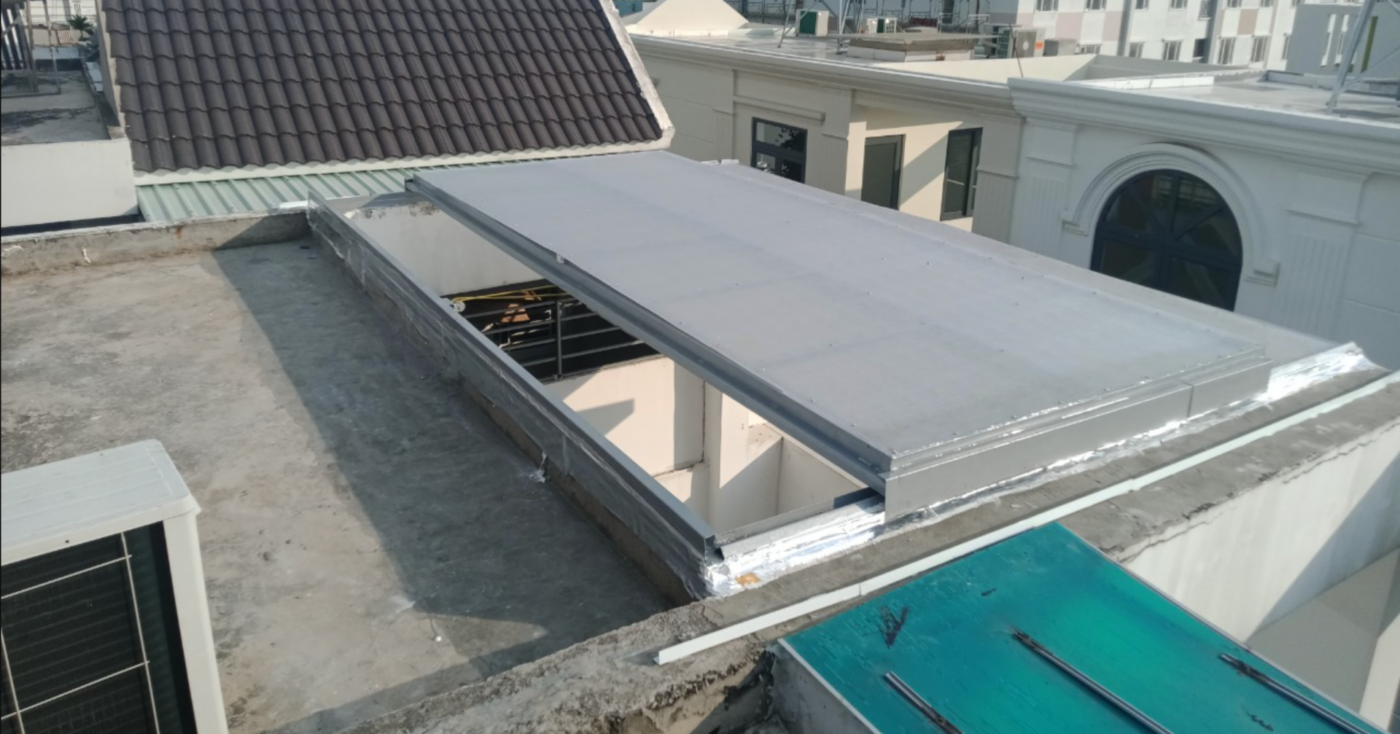 các kiểu mái che giếng trời